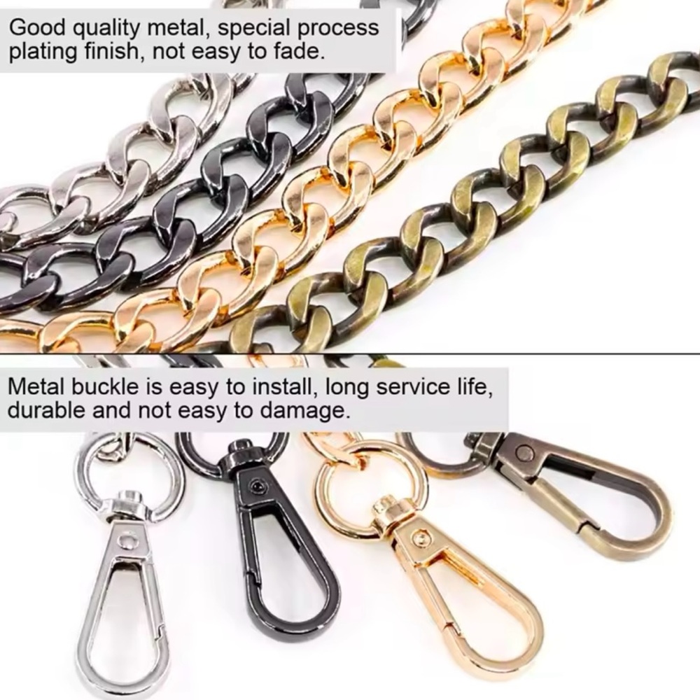 47 Inch Chain to Convert Bags/Wallets to Crossbody Bags - Picture 6 of 8